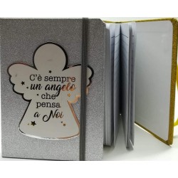 Notebook Glitter con Elastico Angel