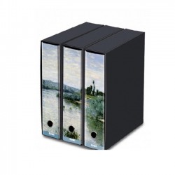 Set 3 Raccoglitori Kaos Monet, The Seine At Lavacourt