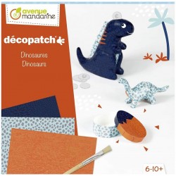 Scatola Creativa Maxi, Decopatch Dinosauri Avenue Mandarine