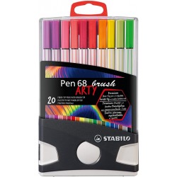 Astuccio Verticale 20 Stabilo Pen 68 Brush Arty Color Parade