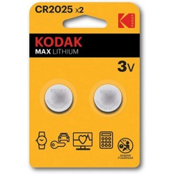 2 Batterie CR2025 Kodak Premium Max Lithium