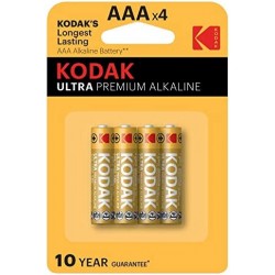 4 Batterie AAA Mini-Stilo Kodak Premium Alkaline