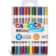 12 Pennarelli Bi-Colore Carioca