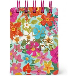 Mini Notebook con Spirale - Flowers - Legami