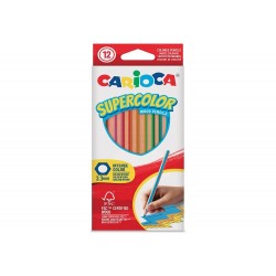 12 Pastelli Carioca Supercolor 3,3mm