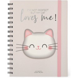Notebook con Spirale Quaderno A5 Legami Maxi Kitty