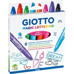 8 Pennarelli Giotto Magic Lettering