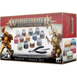 Games Workshop - Warhammer Age of Sigmar Paints + Tools Set
