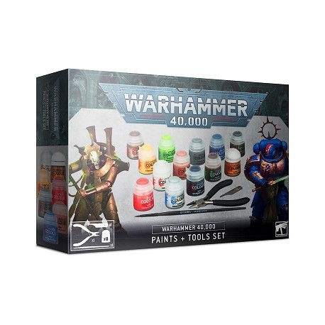 Games Workshop - Warhammer 40.000 - Paints + Tools Set