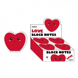 I-Total - Block Notes Heart Spiralato 11x11,8