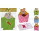 Decorazioni pasquali, Scatola regalo con conigli conf. da 6 pezzi 12,5X5,5XH14 cm Colori assortiti