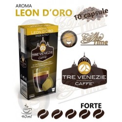 NESPRESSO - 10 CAPSULE ''CAFFE' TRE VENEZIE'' LEON D'ORO - FORTE