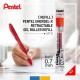 PENTEL REFILL ROLLER ENERGEL Rossa 0,7mm