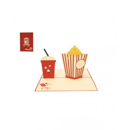 Biglietto D'Auguri Origamo ''Popcorn''