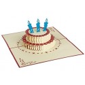 Biglietto D'Auguri Origamo ''Torta Buon Compleanno''