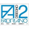 BLOCCO FABRIANO F2 20FG LISCIO 24X33