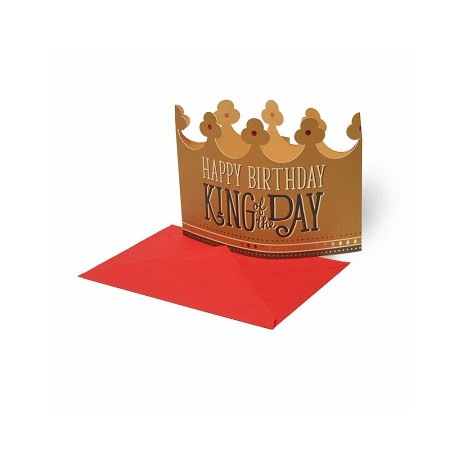 Biglietto d'Auguri 3D - Happy Birthday - King Crown - Legami