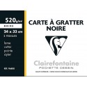 Blocco Gratta e vinci 2F nero 24x32 cm 520 g Clairefontaine