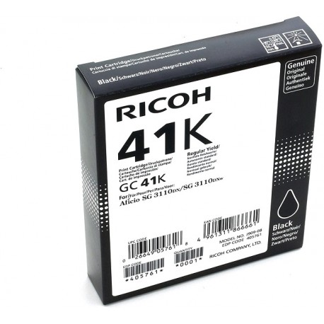 Cartuccia Ricoh GC-41K Nero Originale