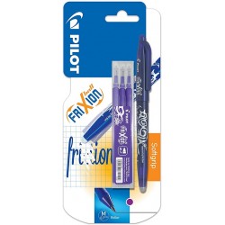 Penna roller con Tappo FriXion a inchiostro gel cancellabile + 3 refill inclusi nella confezione Turchese
