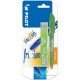 Penna roller con Tappo FriXion a inchiostro gel cancellabile + 3 refill inclusi nella confezione Verde Chiaro