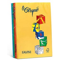 Risma Favini Le Cirque 80gr 4 Colori Forti A4 200ff