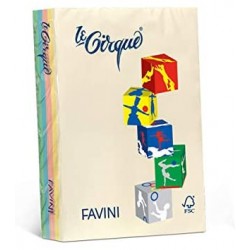 Risma Favini Le Cirque 80gr 4 Colori Tenui A4 200ff