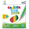 Pastelli Carioca Tita Triangolari 24pz