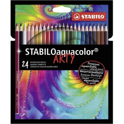 24 Matite Acqurellabilli Stabilo Aquacolor Arty