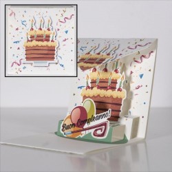 Biglietti Abbracci Origamo "Torta Buon Compleanno"