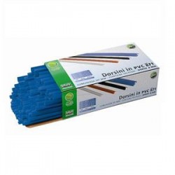 100 Dorsini in PVC 4mm Blu