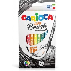 10 Pennarelli Carioca Super Brush