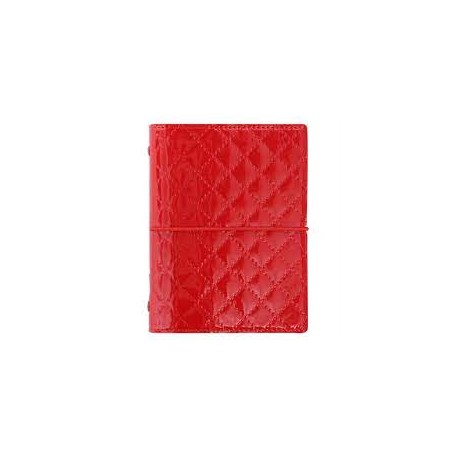Agenda Filofax Domino Luxe Pocket Rossa con Refill 2022