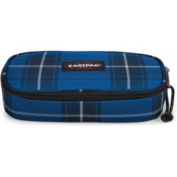 Astuccio Ovale Eastpack Checked Blue 5x22x9