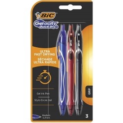 Blister 3 Penne Quick Dry Gel-ocity 2+1 Bic